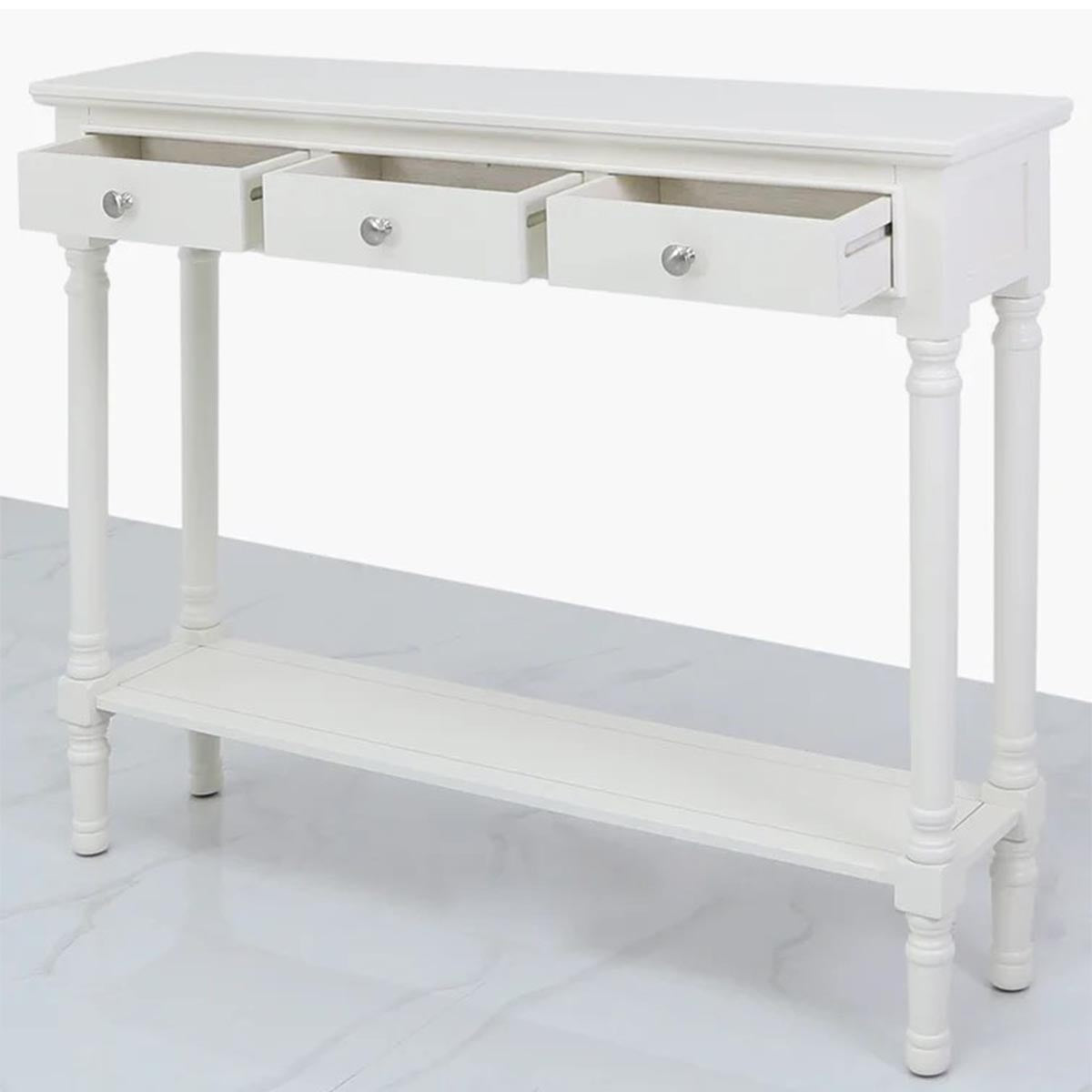 Wooden Console Table with Storage