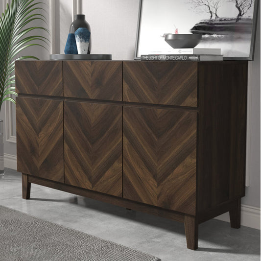 Wooden Finish Storage Sideboard