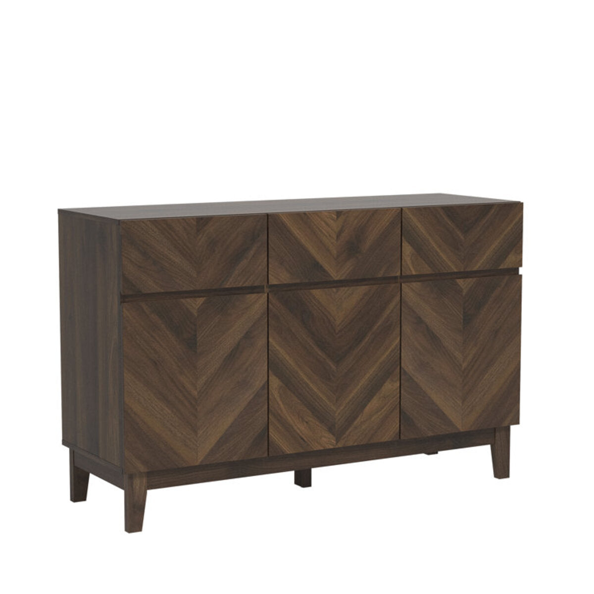 Wooden Finish Storage Sideboard