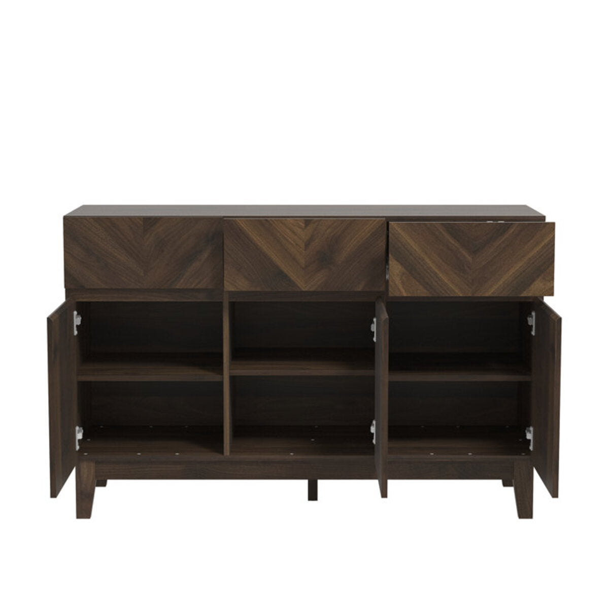 Wooden Finish Storage Sideboard