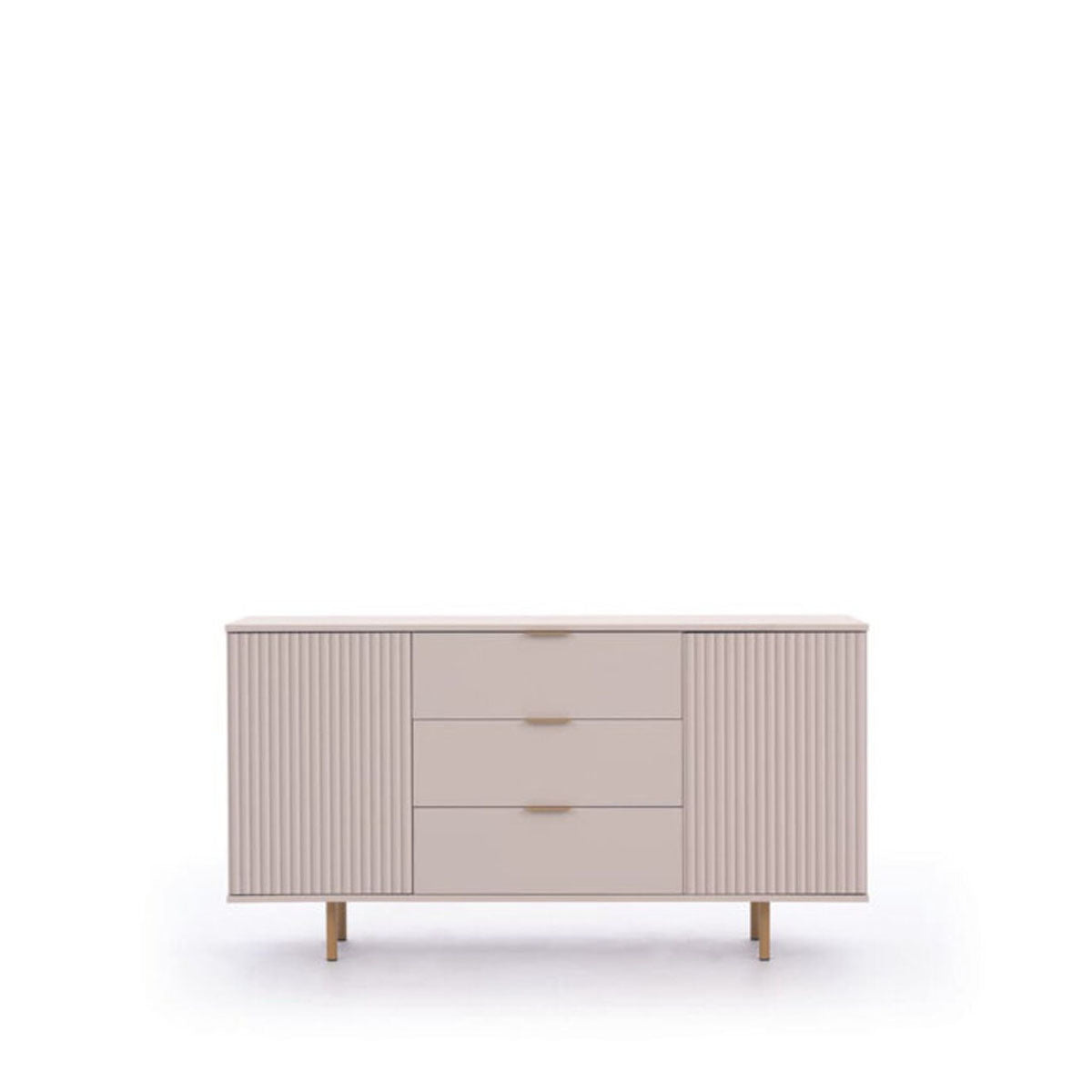 Wooden Sideboard With Cabinets And Drawers