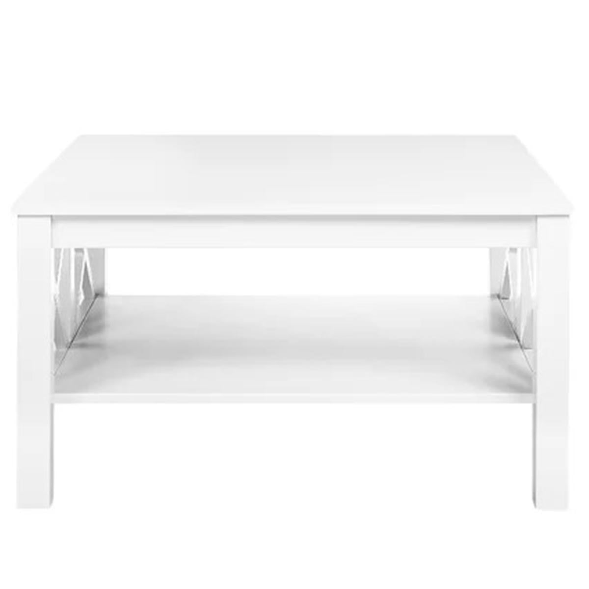 Wooden Two-Tiered Coffee Table