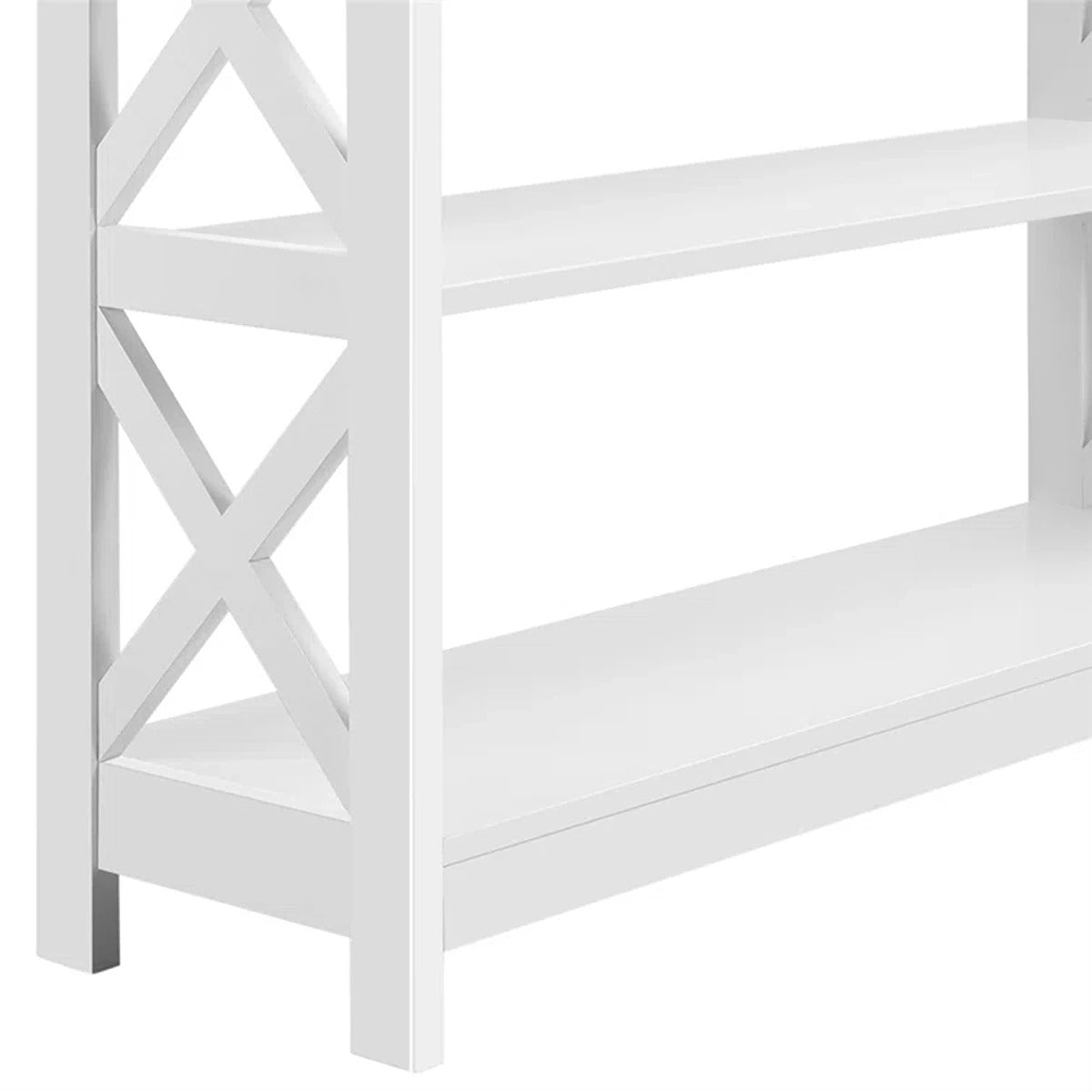 X Console Table with Open Shelves
