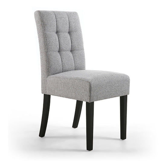 Linen Upholstery Chair With Tufted Back