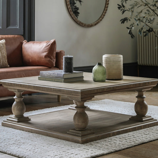 Wooden Square Coffee Table